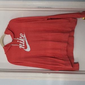 {Nike} Pink Logo Hoodie